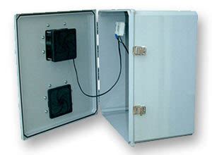 ventilated outdoor electronics enclosure